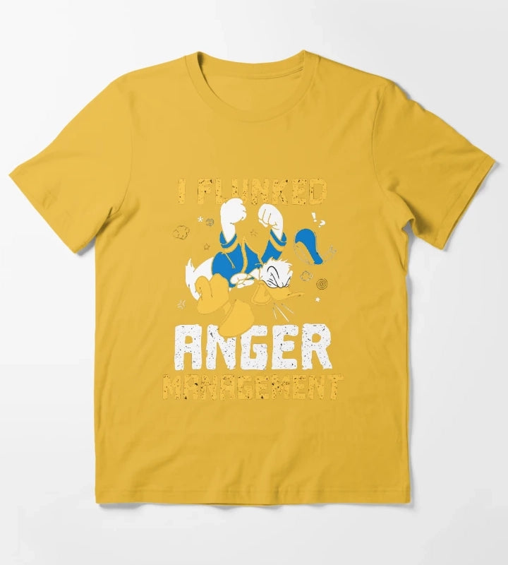 Donald Duck I Flunked Anger Management T-Shirt Yellow