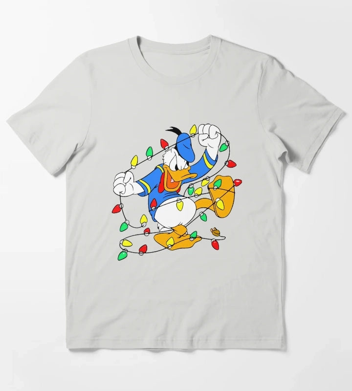 Donald Duck Party T-Shirt Light Grey