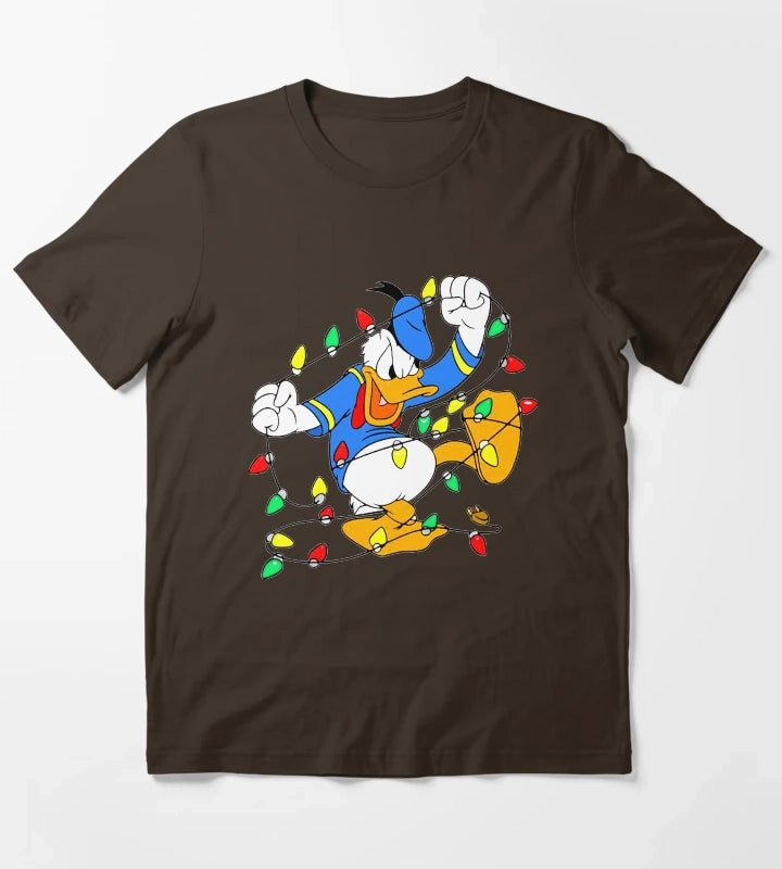 Donald Duck Party T-Shirt Brown