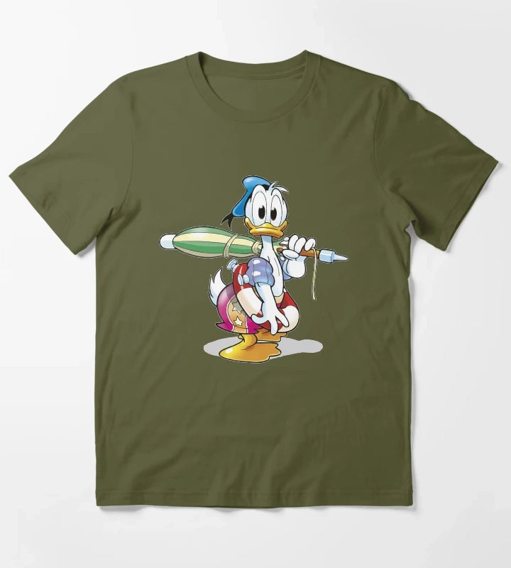 Donald Duck Summer T-Shirt Olive Green