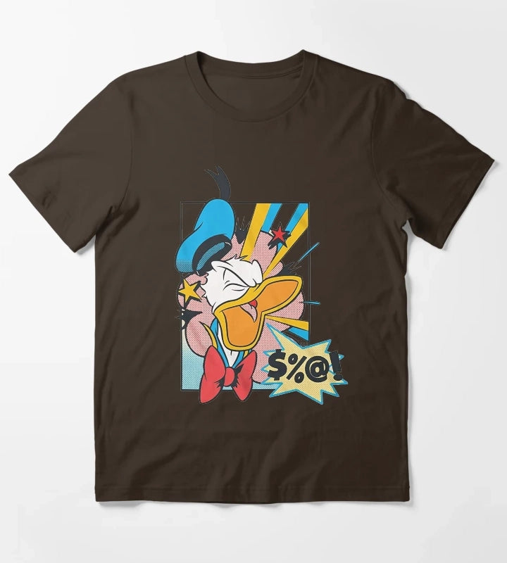 Donald Duck Vintage 90s T-Shirt Brown