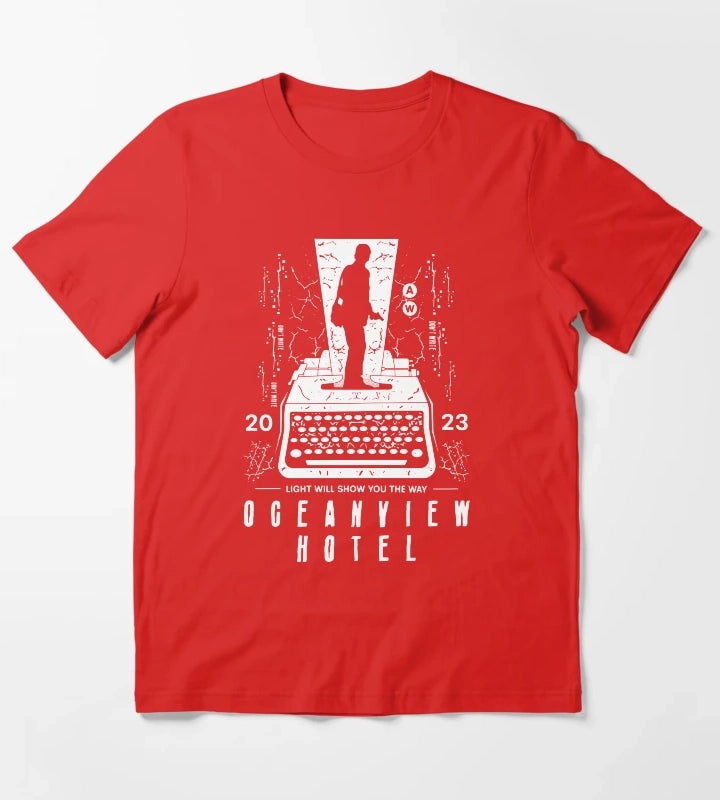 Dont Write White T-Shirt Red