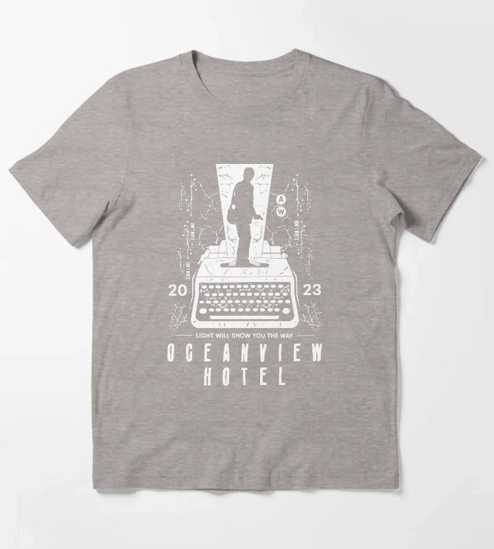 Dont Write White T-Shirt Heather Grey