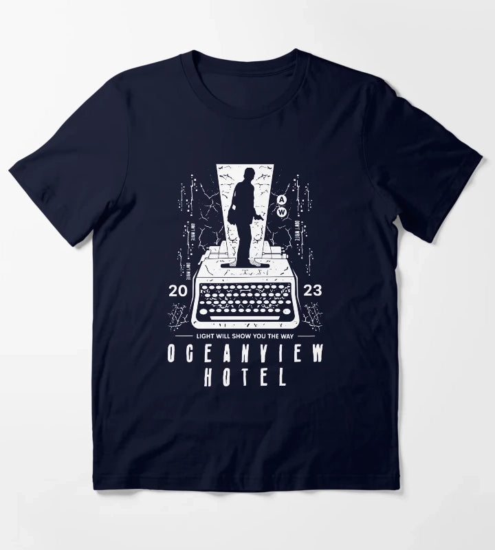 Dont Write White T-Shirt Navy