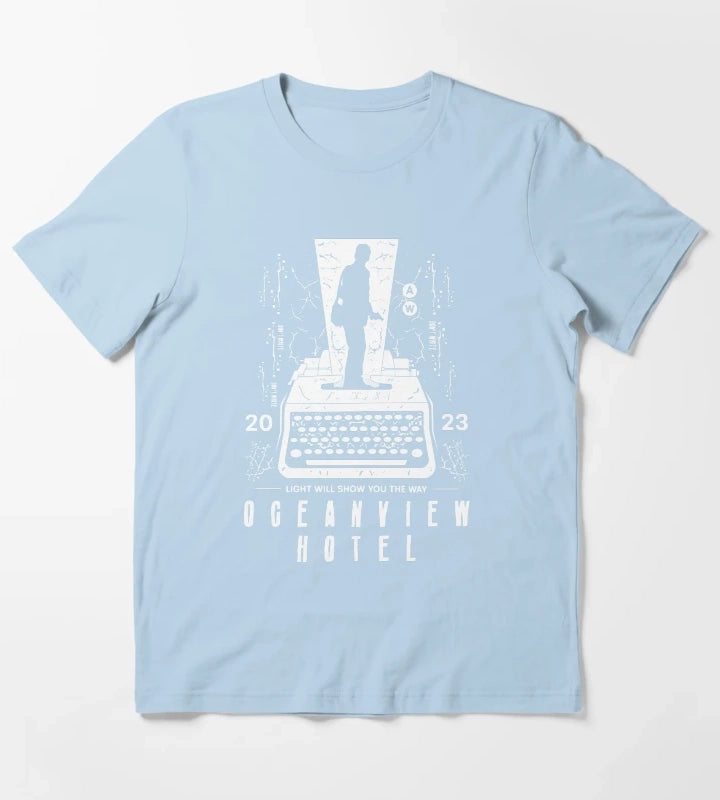 Dont Write White T-Shirt Sky Blue