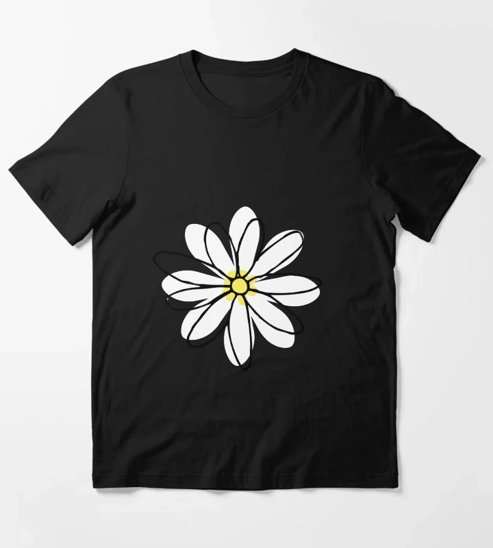 Doodle Daisy Flower T-Shirt