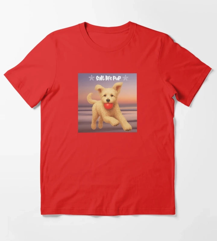 Doodle Daisy at sunset beach T-Shirt Red