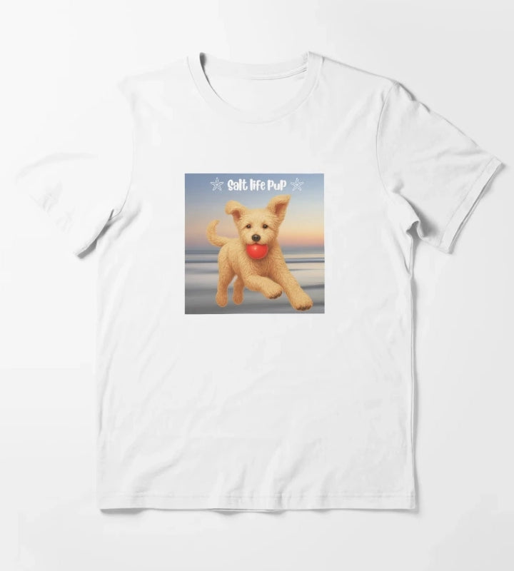 Doodle Daisy at sunset beach T-Shirt White