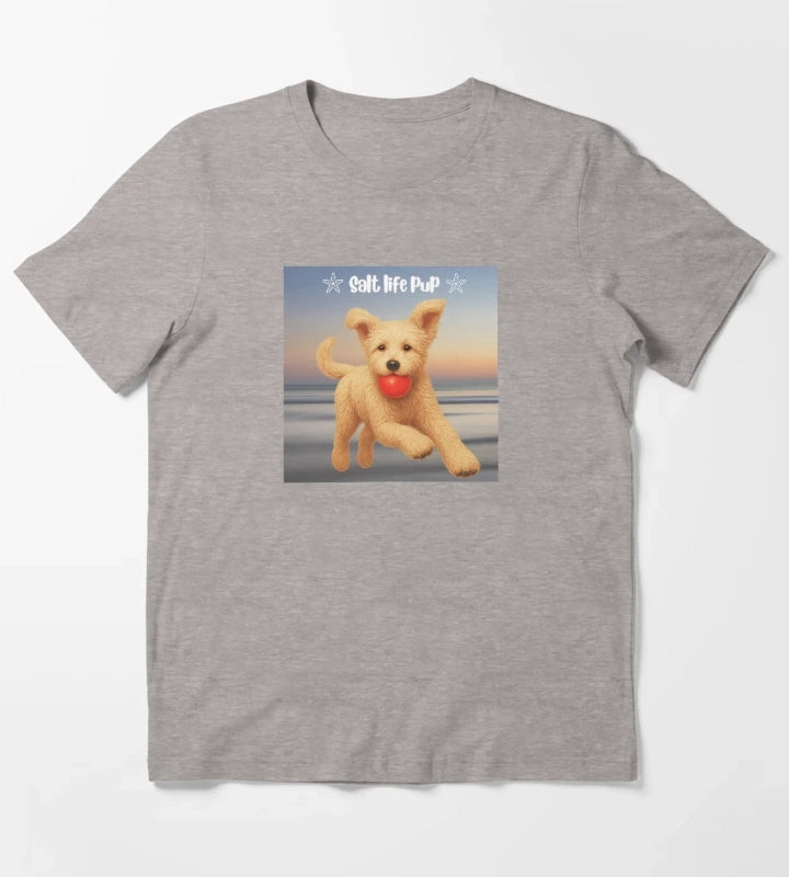 Doodle Daisy at sunset beach T-Shirt Heather Grey