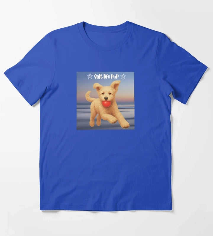 Doodle Daisy at sunset beach T-Shirt Blue