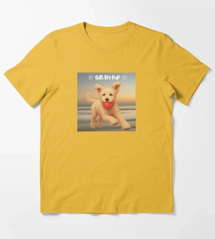 Doodle Daisy at sunset beach T-Shirt Yellow
