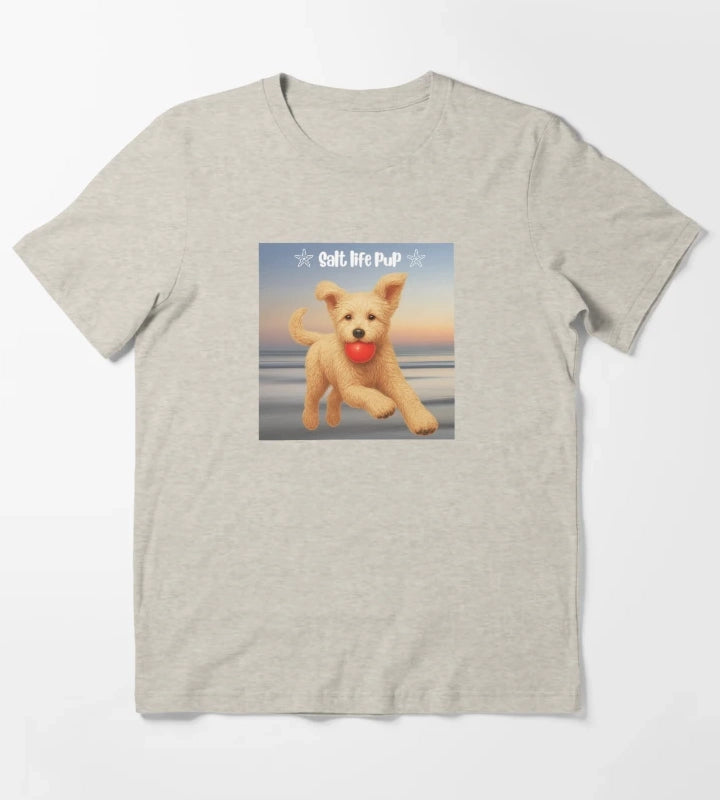 Doodle Daisy at sunset beach T-Shirt Cream