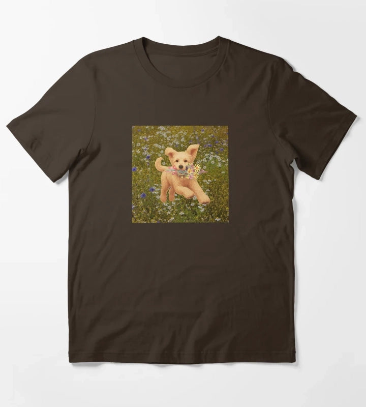 Doodle Daisy bringing you flower bouquet T-Shirt Brown