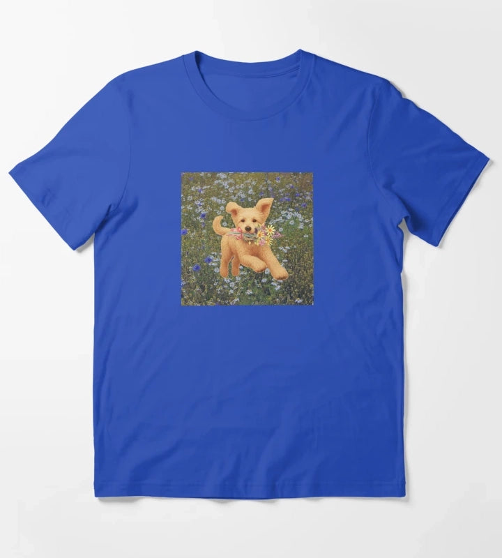 Doodle Daisy bringing you flower bouquet T-Shirt Blue