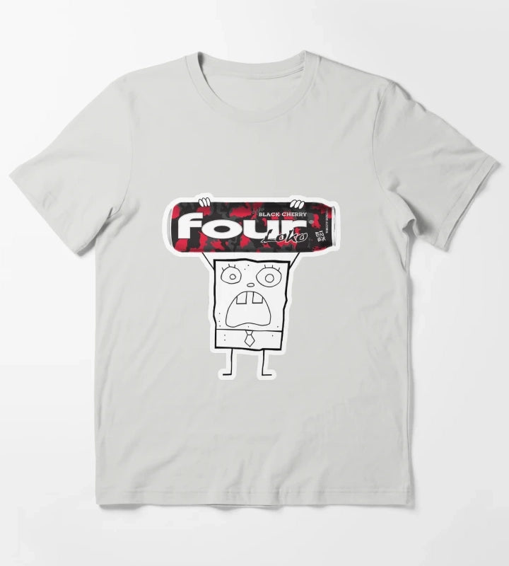 Doodlebob with a Fourloko T-Shirt Light Grey
