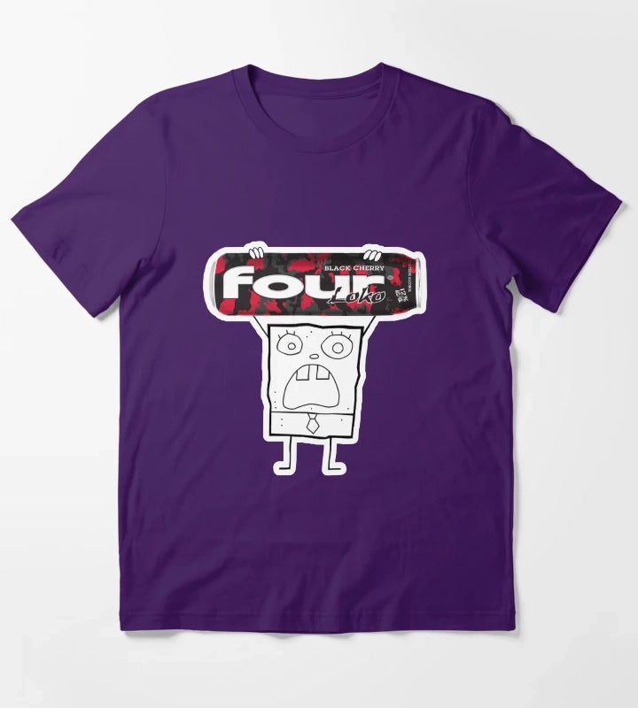 Doodlebob with a Fourloko T-Shirt Purple
