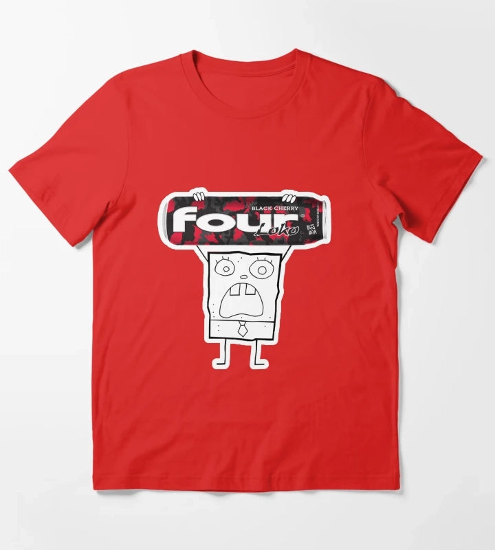 Doodlebob with a Fourloko T-Shirt Red