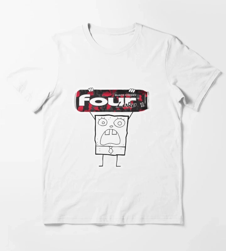 Doodlebob with a Fourloko T-Shirt White