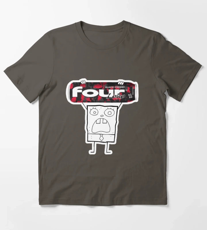 Doodlebob with a Fourloko T-Shirt Dark Grey