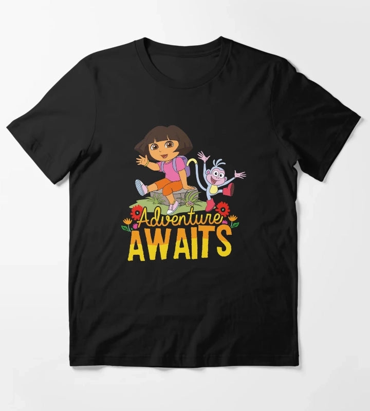 Dora the Explorer Adventure Awaits Dora and Boots Portrait T-Shirt