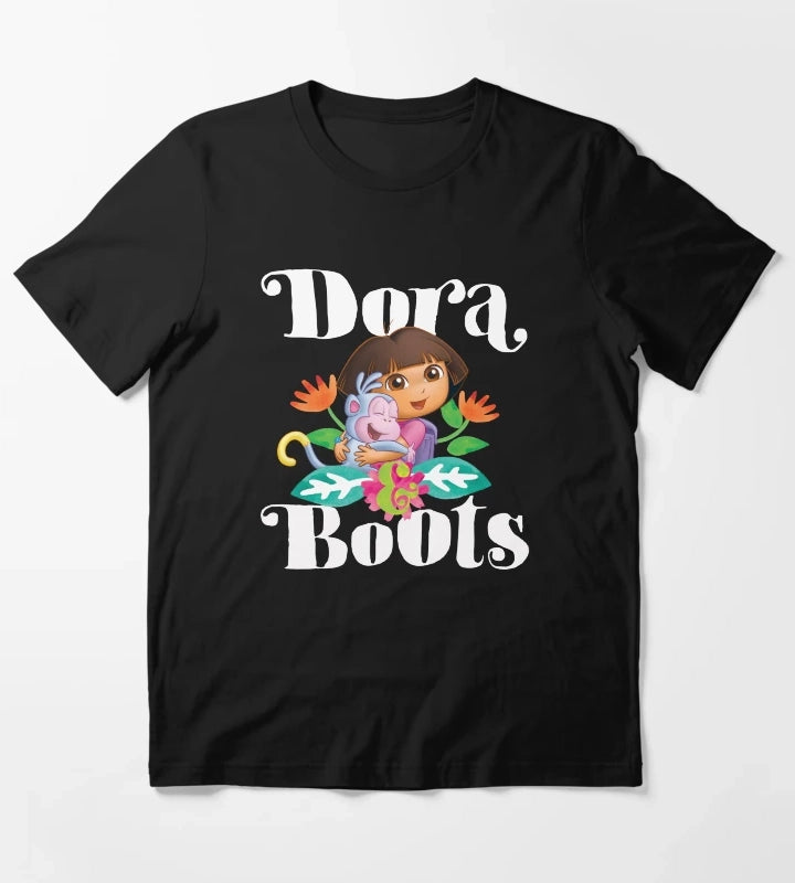 Dora the Explorer Dora and Boots Hugging Portrait T-Shirt