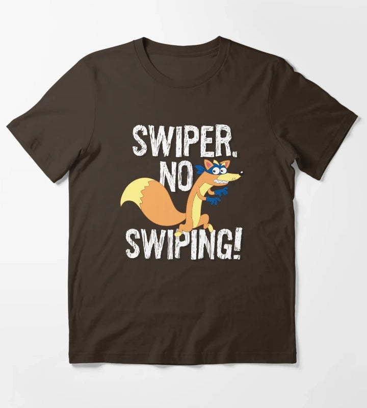 Dora the Explorer Swiper No Swiping Fox Bandit T-Shirt Brown