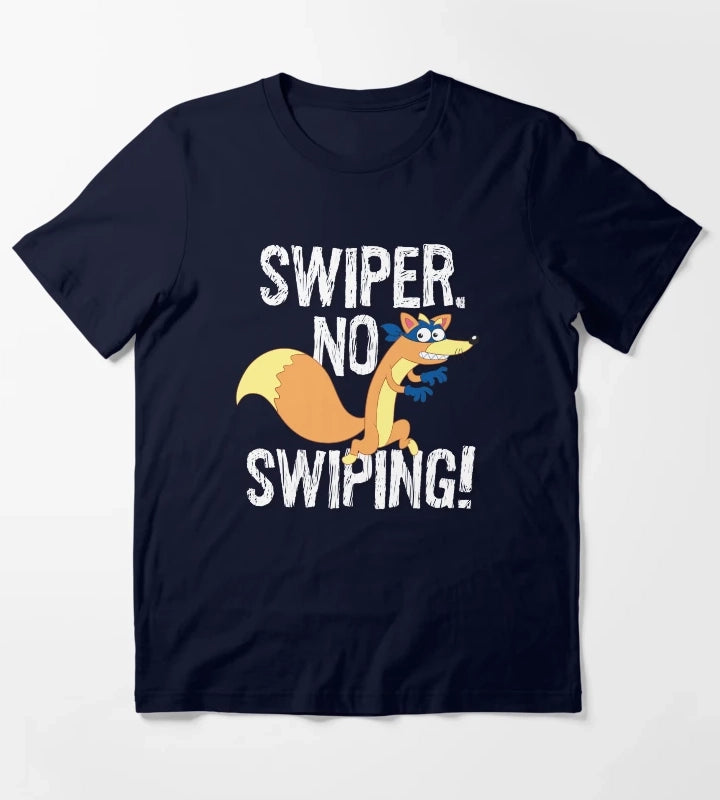 Dora the Explorer Swiper No Swiping Fox Bandit T-Shirt Navy