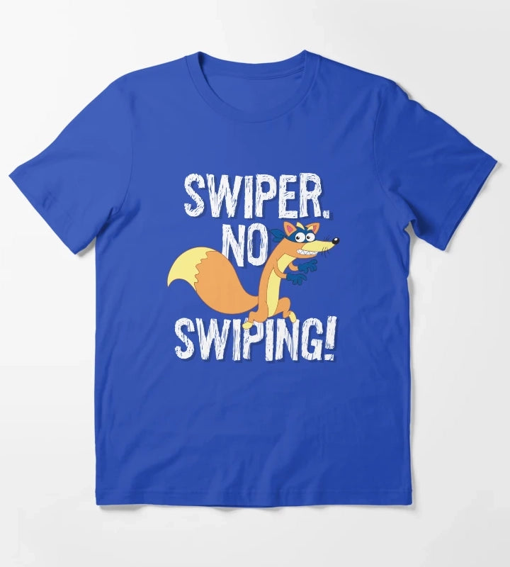 Dora the Explorer Swiper No Swiping Fox Bandit T-Shirt Blue