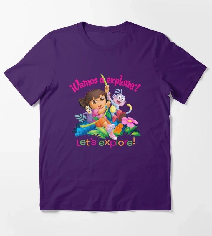 Dora the Explorer Vamos A Explorer Dora and Boots T-Shirt Purple