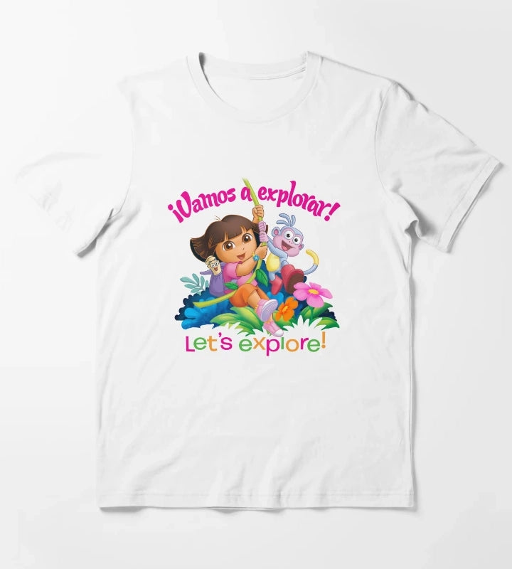 Dora the Explorer Vamos A Explorer Dora and Boots T-Shirt White