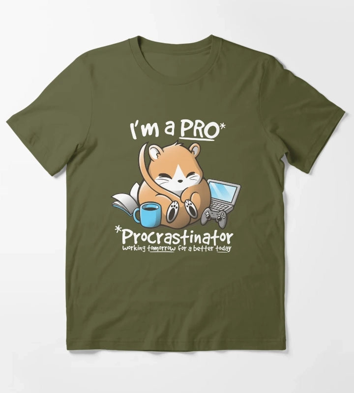 Dormouse is a pro T-Shirt Olive Green