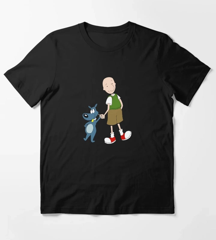 Doug Funnie and Porkchop Smoking Weed Cannabis Cartoon Art T-Shirt