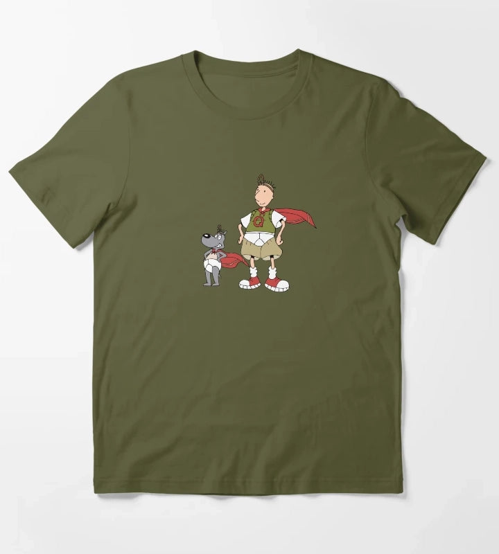 Doug Quail Man T-Shirt Olive Green