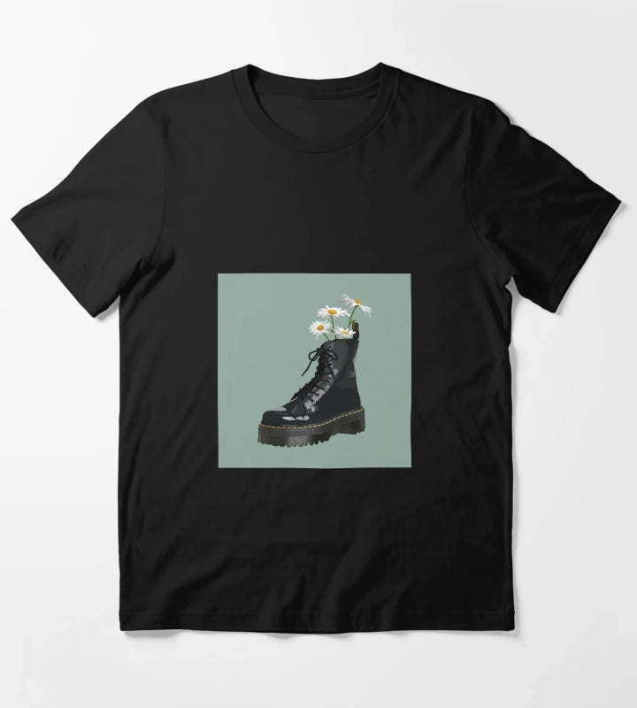Dr Martens boot with flowers T-Shirt