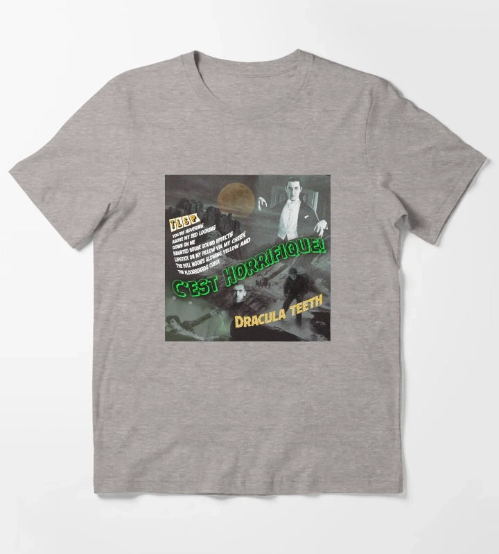 Dracula Teeth T-Shirt Heather Grey