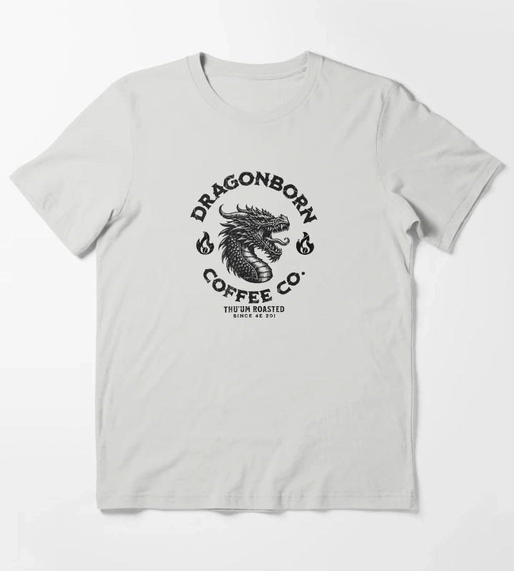 Dragonborn Coffee Co T-Shirt Light Grey