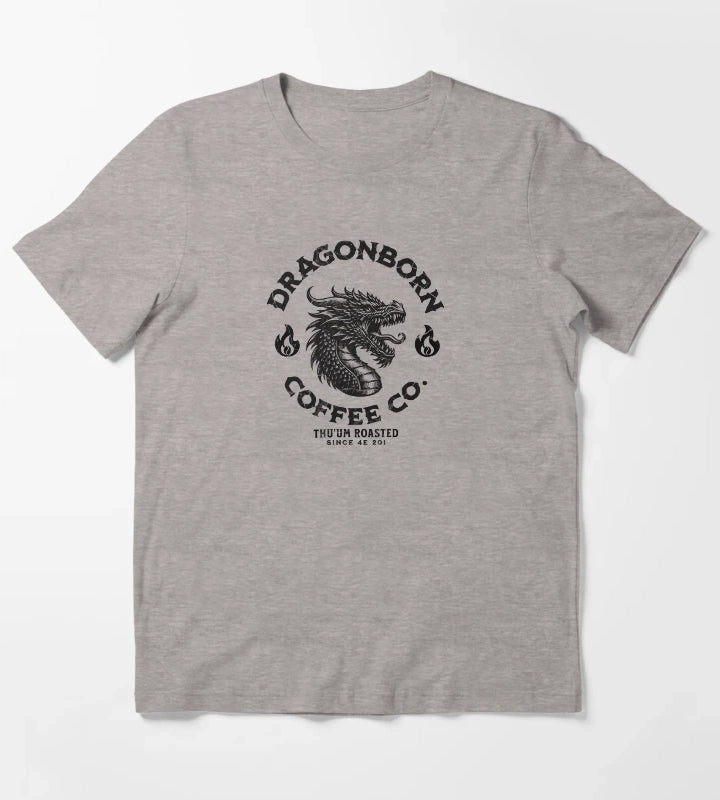 Dragonborn Coffee Co T-Shirt Heather Grey