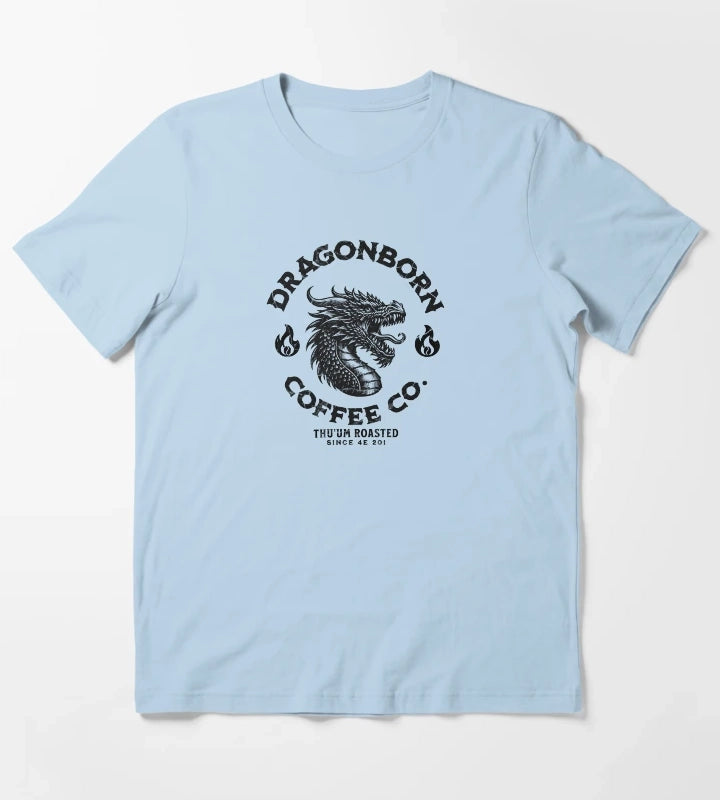 Dragonborn Coffee Co T-Shirt Sky Blue
