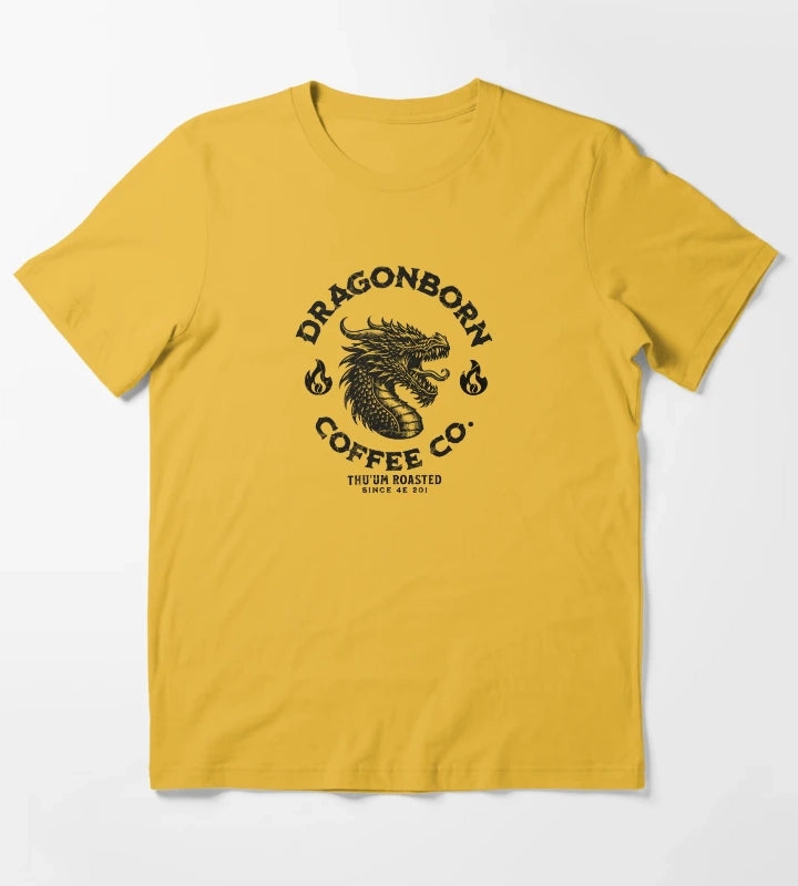 Dragonborn Coffee Co T-Shirt Yellow