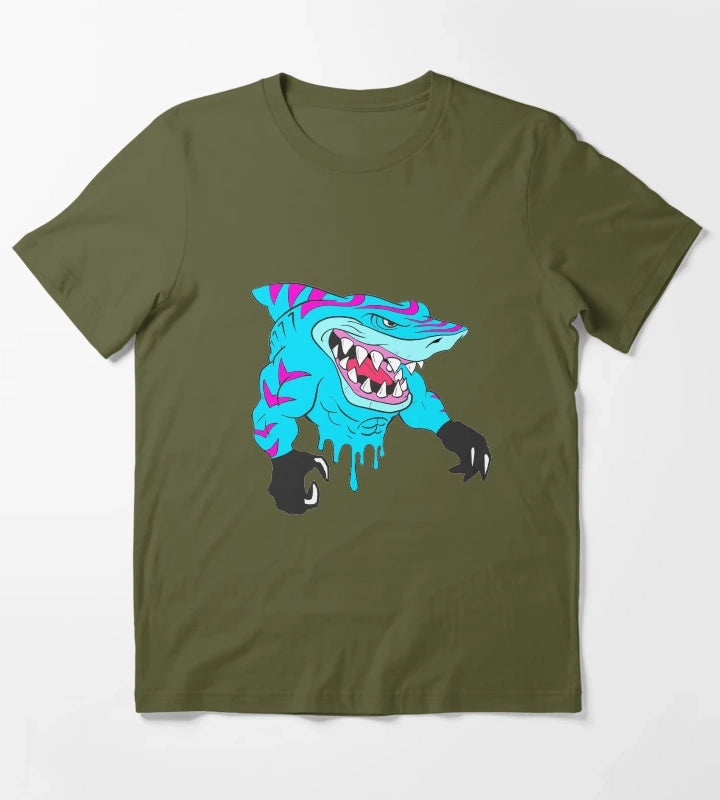 Drippy Streex from Street Sharks T-Shirt Olive Green