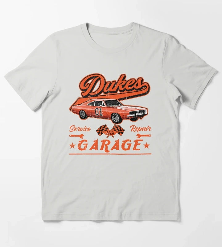 Dukes Garage T-Shirt Light Grey