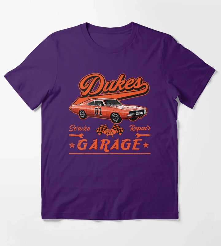 Dukes Garage T-Shirt Purple