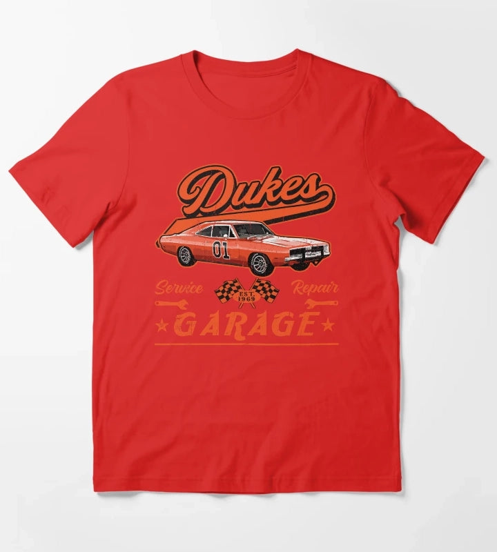 Dukes Garage T-Shirt Red