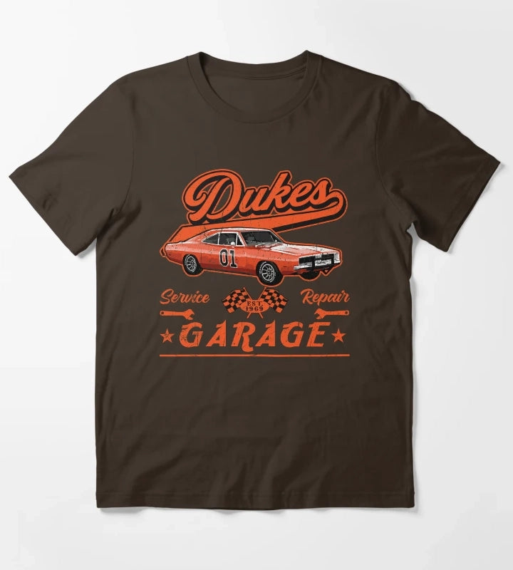 Dukes Garage T-Shirt Brown