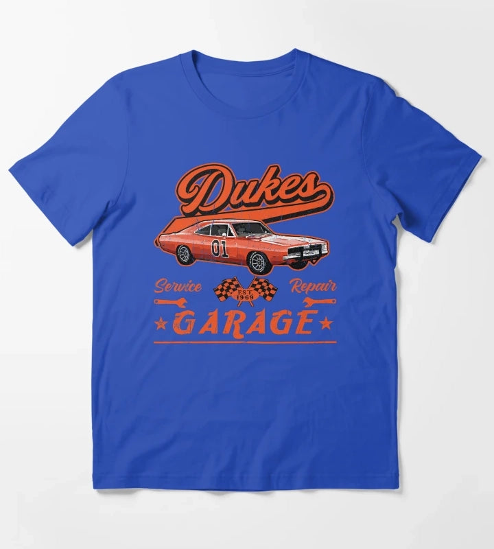 Dukes Garage T-Shirt Blue
