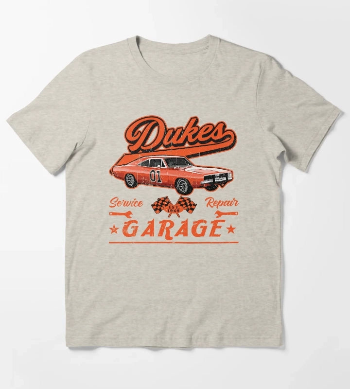 Dukes Garage T-Shirt Cream