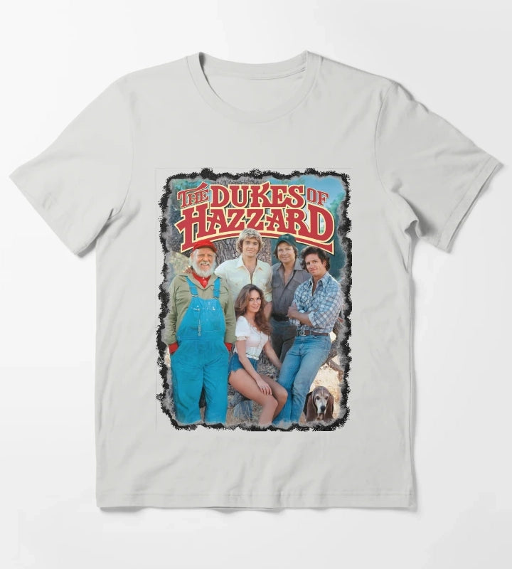 Dukes Of Hazzard Cast T-Shirt Light Grey