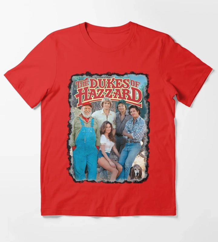 Dukes Of Hazzard Cast T-Shirt Red
