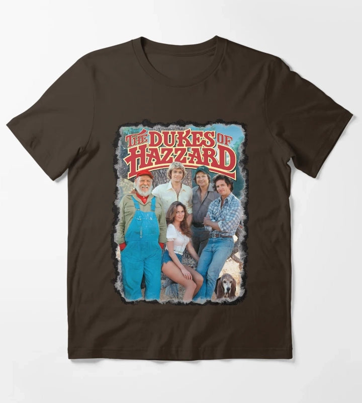 Dukes Of Hazzard Cast T-Shirt Brown