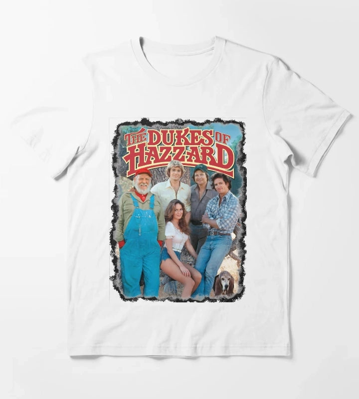 Dukes Of Hazzard Cast T-Shirt White